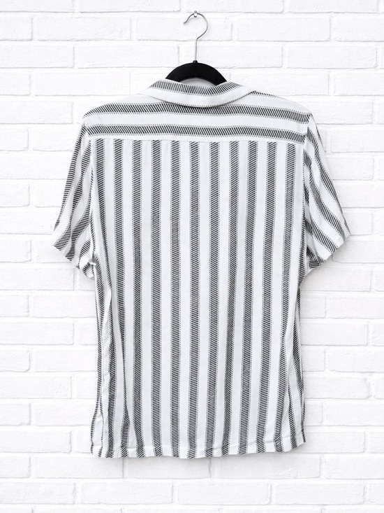 Reiss Button Down Shirt Top Blouse Retro minimalist traditional front up - Picture 2 of 4